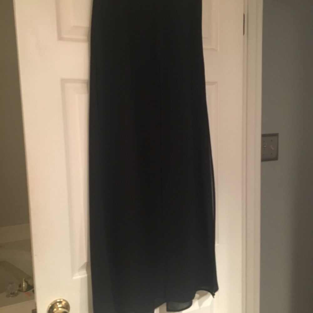 Evening attire black flowing pants